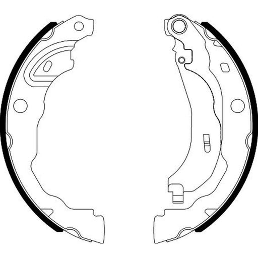 Mintex 4 x Brake Shoe Set Axle Kit fits Dacia Jogger 2021 on 1.0