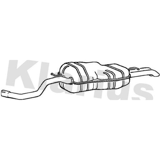 Klarius Box With Tail Pipe Rear fits Seat Toledo 1998-2004 1.8
