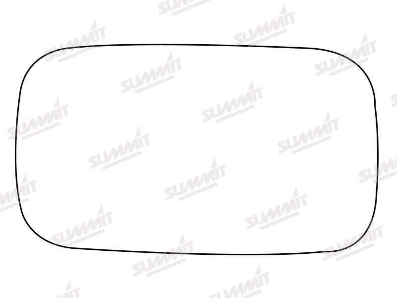Summit Stick-On Standard Mirror Glass fits Volvo V50 04 to 12 LHS Summit - Bars 4 Cars