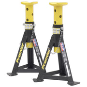 Sealey AXLe Stands (Pair) 3 Tonne Capacity per Stand Yellow AS3Y Sealey - Dynamic Drive