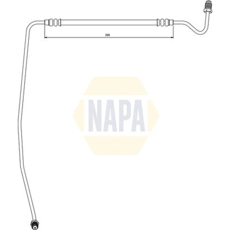 NAPA Brake Hydraulic Hose Line outer NBH1134