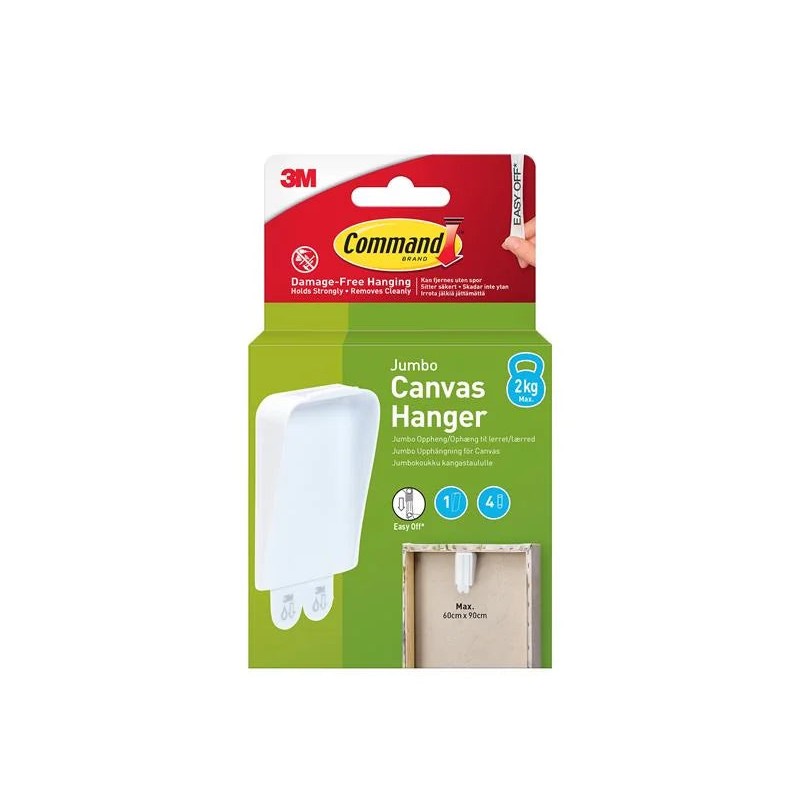 Command™ Canvas Hanger Jumbo 1 Hook 4 Strip 7100337164 - 7100337164