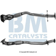 BM Catalysts Exhaust Pipe OD fits Mitsubishi Outlander I 2003-2007 2.4