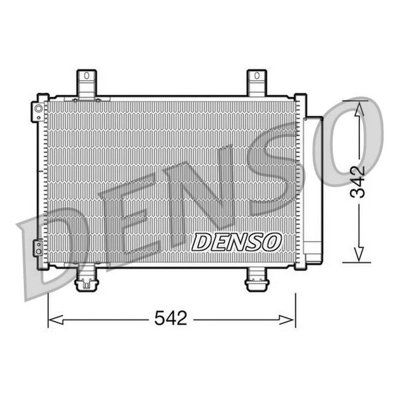 Denso Air Conditioning Condenser fits Opel Agila B 2008-2014 1.0 1.2