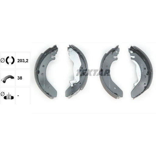 Textar Brake Shoe Set Axle Kit 91043900