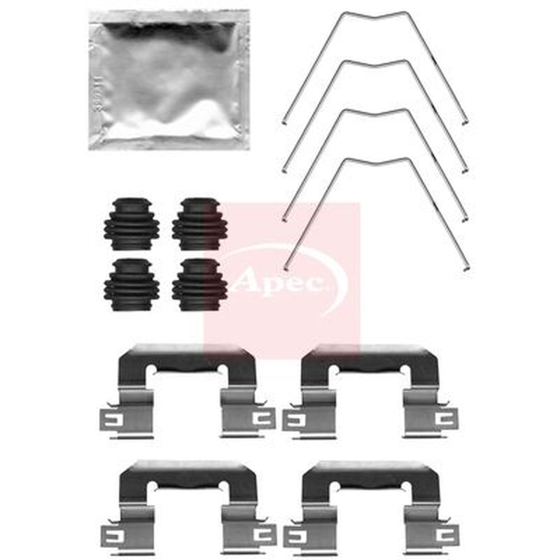 Apec Brake Pad Accessory Fitting Kit Front fits Hyundai I30 2016-2020 1.4