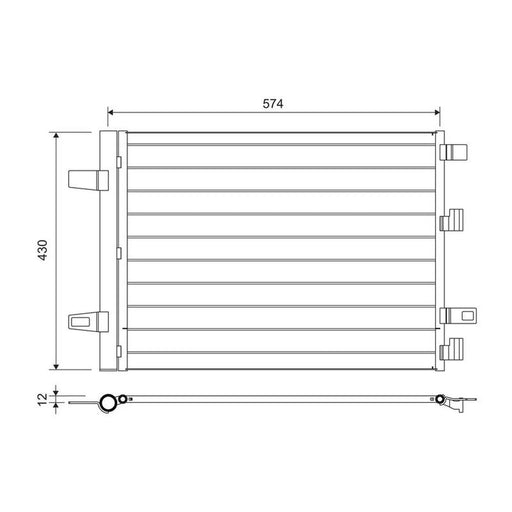 Valeo Air Conditioning Condenser 812883