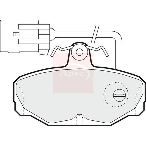 Apec Rear Brake Pad Set fits Ford Granada 1986-1994 2.9