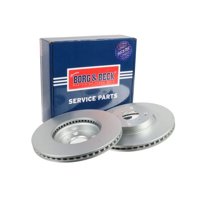 Borg & Beck Front Brake Vented Discs & Pads fits Toyota Yaris 2005-2012 1.0 1.4