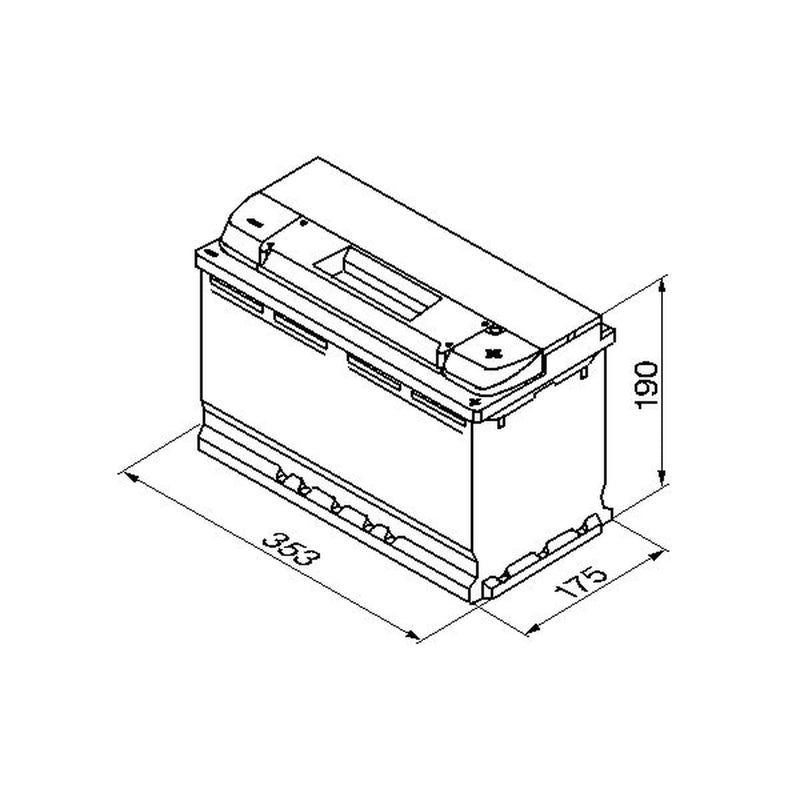 Bosch Batteries Battery 12V 100Ah 830A S5013