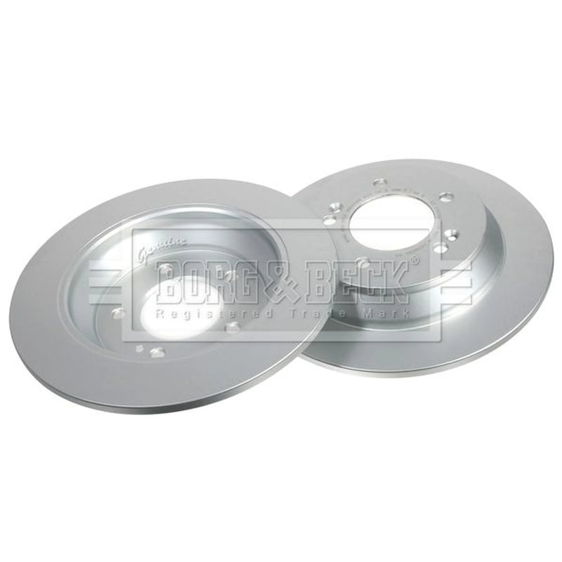 Borg & Beck Rear Brake Solid Discs & Pads fits Kia Carens IV 2016 on 2.0