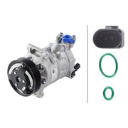 Hella Air Conditioning Compressor fits Audi A1 2010-2018 1.0 1.2 1.4 1.6 1.8 2.0