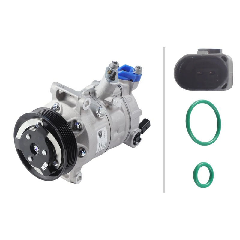 Hella Air Conditioning Compressor fits Audi A1 2010-2018 1.0 1.2 1.4 1.6 1.8 2.0