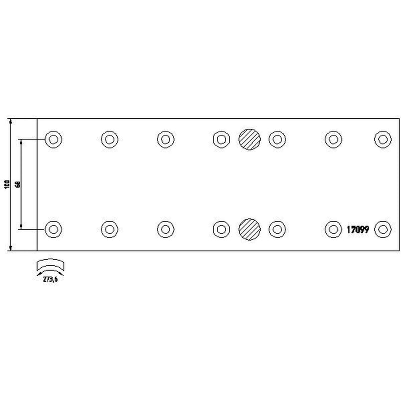 DON Don Cv Brake Lining Set fits Iveco Daily II 1991-1999