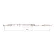 Apec Handbrake Cable Left Rear fits BMW X5 2000-2006 3.0 4.4 4.6 4.8