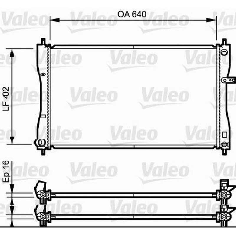 Valeo Engine Radiator 735056