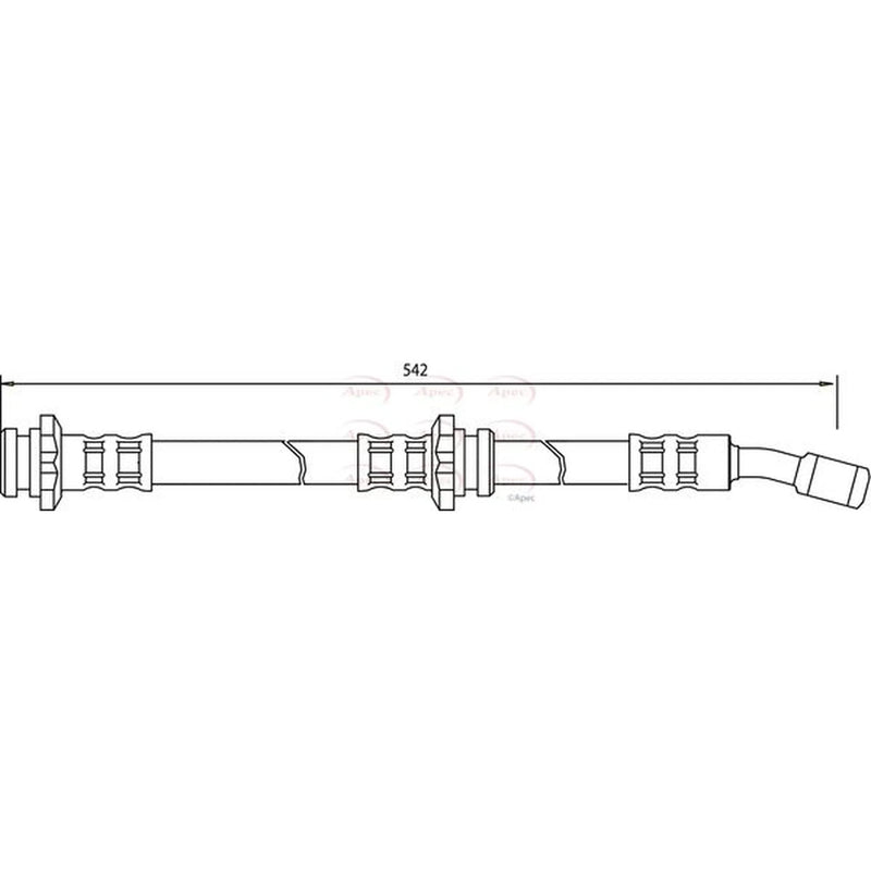 Apec Brake Hydraulic Hose Line Front HOS3183