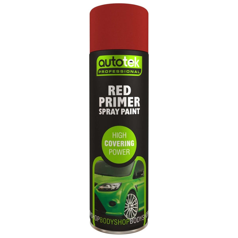 Autotek Tough Durable Primer Spray Paint - Red - 500ml - image 1