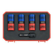 Sealey Alloy Wheel Double Ended Impact Socket Set 1/2"Sq Drive 5pc SX1820S Sealey - Dynamic Drive