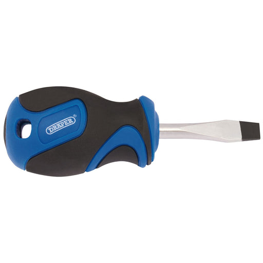 Draper Soft Grip Plain Slot Screwdriver, 6.0 x 38mm 48921 Draper - Dynamic Drive