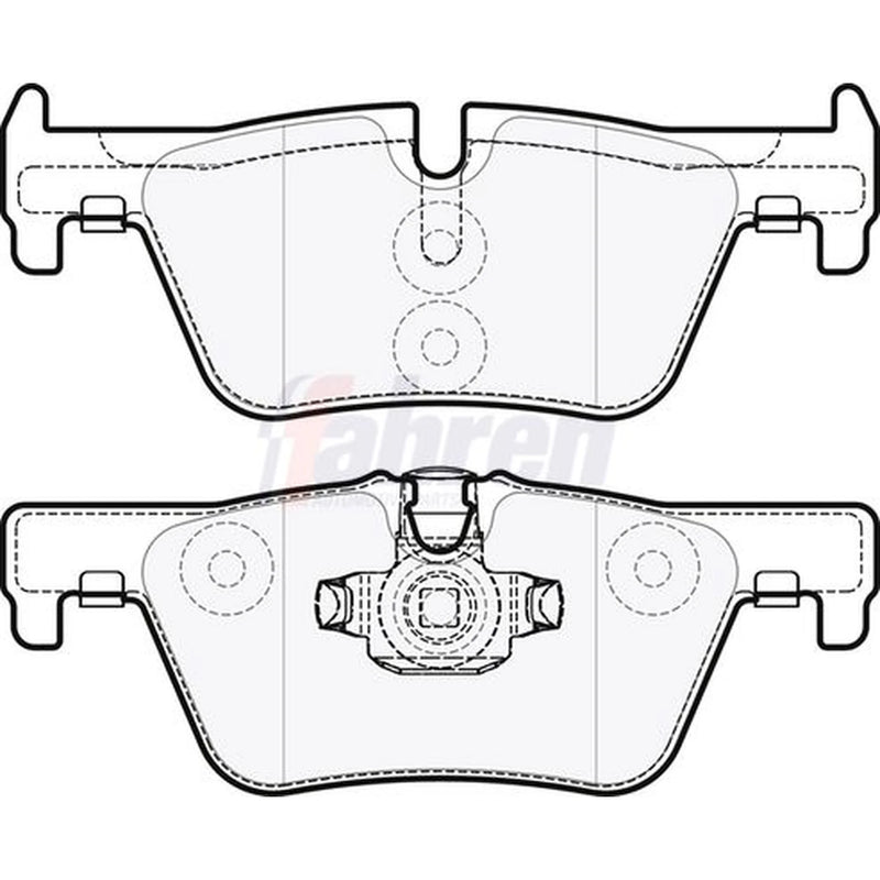 Fahren Front Vented & Rear Vented Brake Discs & Pads fits BMW 3 2011-2018