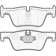 Fahren Rear Brake Pad Set FBP3286