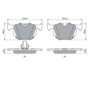 Bosch Front & Rear Pads fits BMW 7 1994-2001