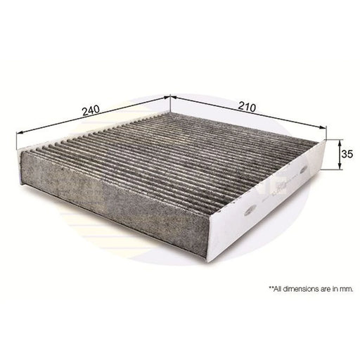 Comline Cabin Air Filter (Pollen Filter) fits Ford C-Max 2007-2010 1.6 1.8 2.0