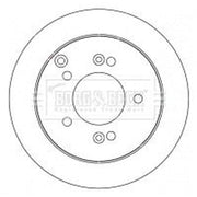 Borg & Beck Front & Rear Brake Discs & Pads fits Hyundai Xg 1998-2005