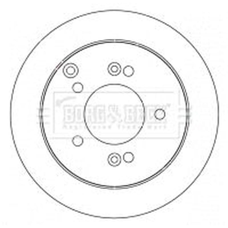 Borg & Beck Front & Rear Brake Discs & Pads fits Hyundai Xg 1998-2005