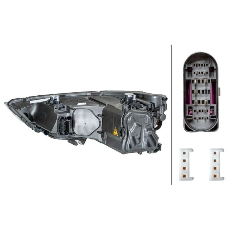 Hella Headlight Headlamp D3S (Gas Discharge Lamp) Right fits Audi A1 2010-2018