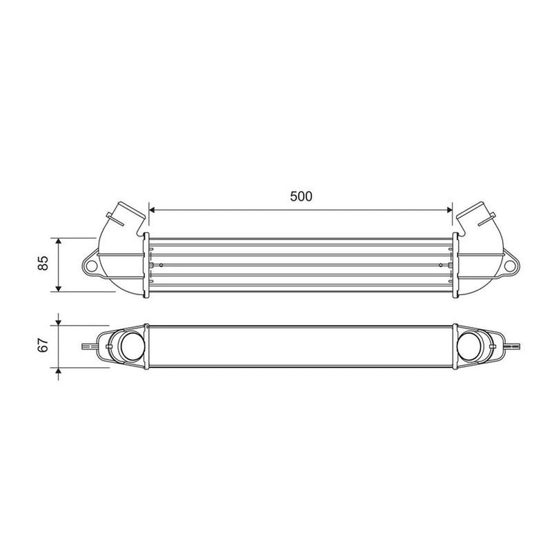 Valeo Intercooler (Charge Air Cooler) 818712