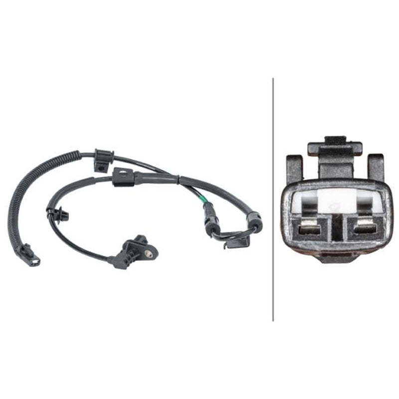 Hella ABS Wheel Speed Sensor Front Left fits Kia Cee'D 2006-2012 1.4 1.6 2.0