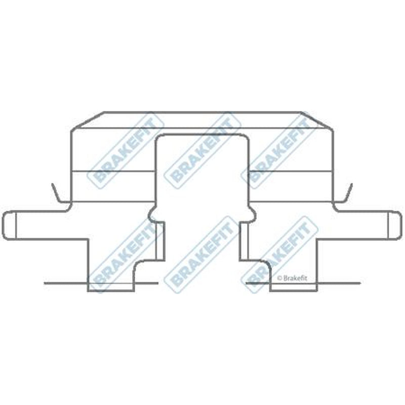 Apec Brake Pad Accessory Fitting Kit Rear fits Subaru Forester 1997-2008 2.0