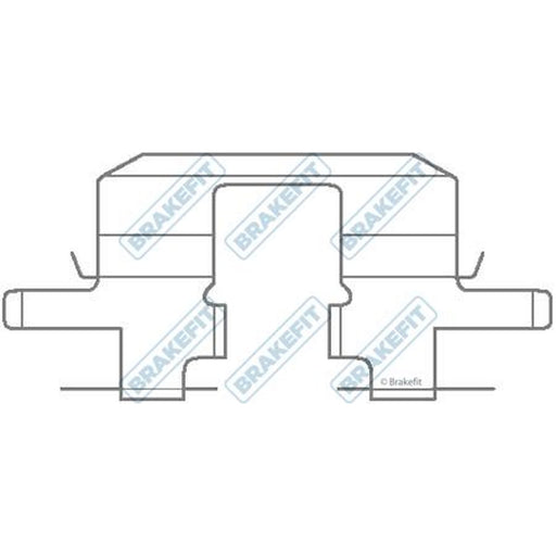 Apec Brake Pad Accessory Fitting Kit Rear fits Subaru Forester 1997-2008 2.0