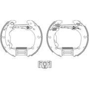 Mintex Brake Shoe Set Axle Kit fits Fiat Brava 1995-2002 1.2 1.4 1.6 1.8 1.9