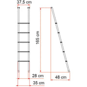 Fiamma Deluxe 5B Bunk Ladder, Sturdy & Reliable Build Fiamma - Dynamic Drive