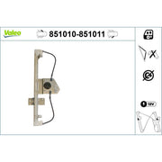 Valeo Electric Window Regulator Lifter Right Front 851011
