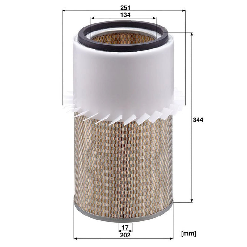 MANN-FILTER Engine Air Filter fits Daf 45 1991-2000