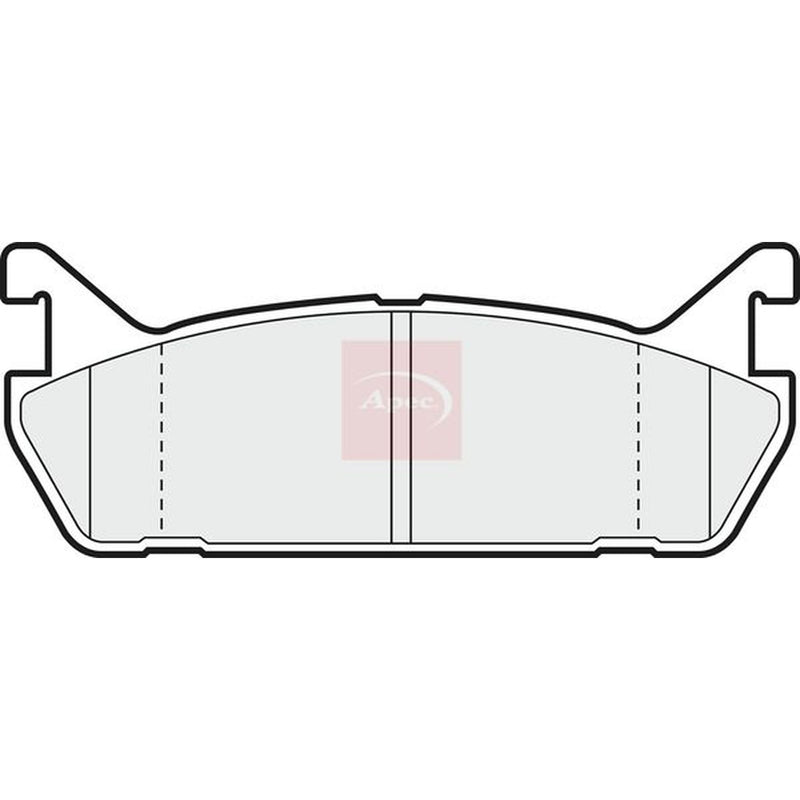 Apec Rear Brake Pad Set fits Daihatsu Applause 1989-1997 1.6
