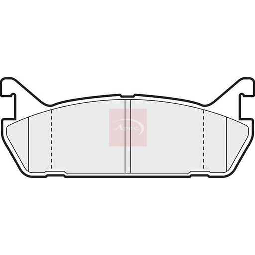 Apec Rear Brake Pad Set fits Daihatsu Applause 1989-1997 1.6