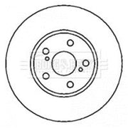 Borg & Beck Front & Rear Brake Discs & Pads fits Toyota Celica 1999-2005 1.8