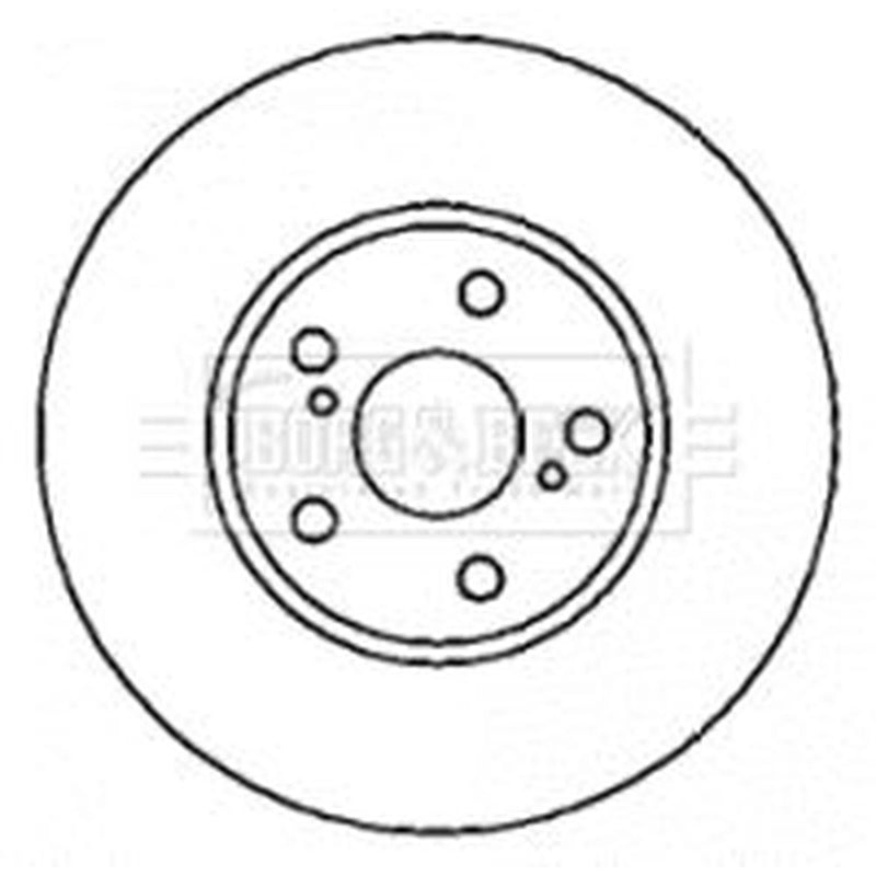 Borg & Beck Front Brake Vented Discs & Pads fits Toyota Celica 1999-2005 1.8
