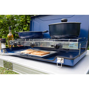 Campingaz Camping Chef Stove Folding Double Burner With Grill Campingaz  - Dynamic Drive