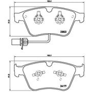 Brembo 4 x Front Brake Pad Set fits Bentley Continental 2003-2018 4.0 6.0