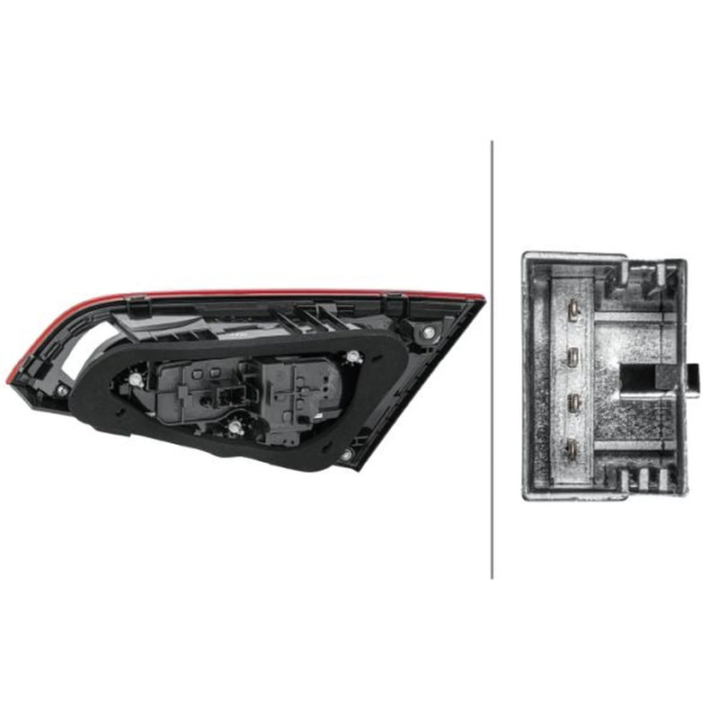 Hella Tail Light / Lamp H6W Left fits Audi A3 2012-2020 1.0 1.2 1.4 1.5 1.6 1.8