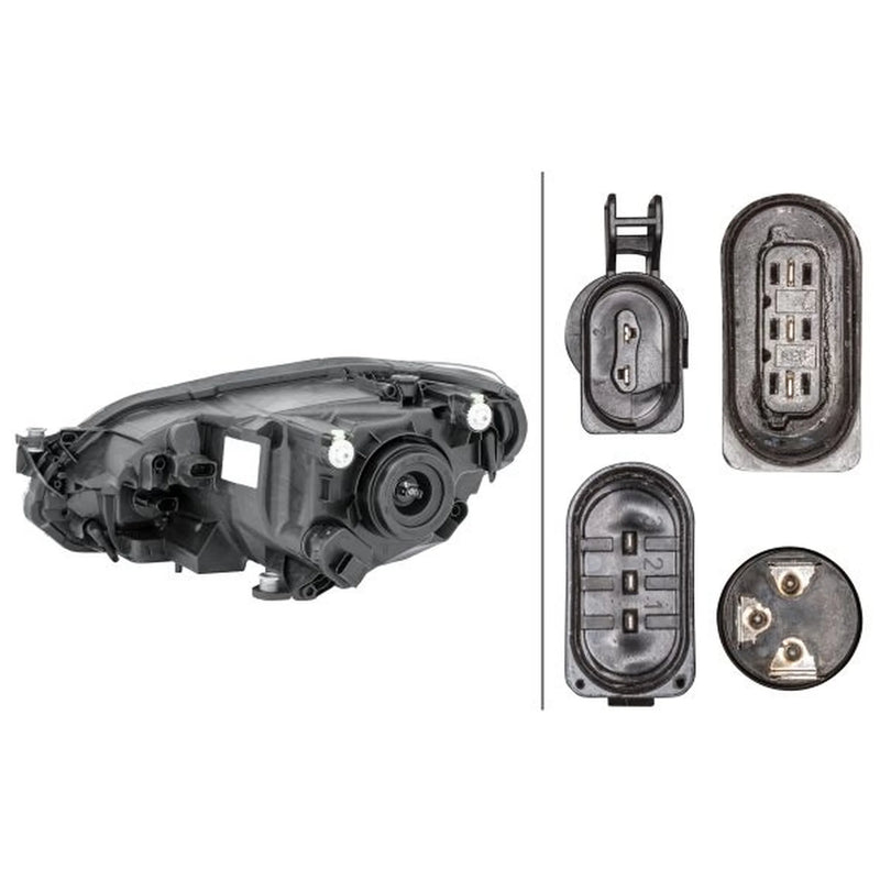 Hella Headlight Headlamp PY21W Right 1LL 012 644-041