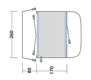 Outwell Santa Monica Driveaway Air Awning Grey Outwell - Dynamic Drive