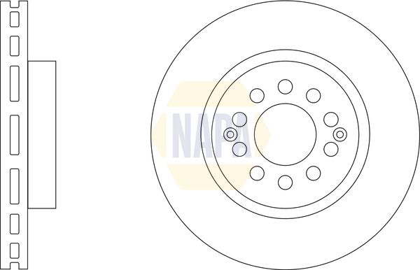 NAPA Brake Disc Set Vented