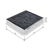 Bosch Cabin Air Filter (Pollen Filter) Behind the rad fits Mercedes-Benz M-Class